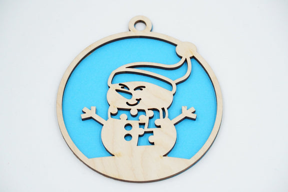 Christbaumschmuck "Schneemann Familie" - RJC - Circle