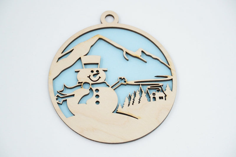 Christbaumschmuck "Schneemann Familie" - RJC - Circle