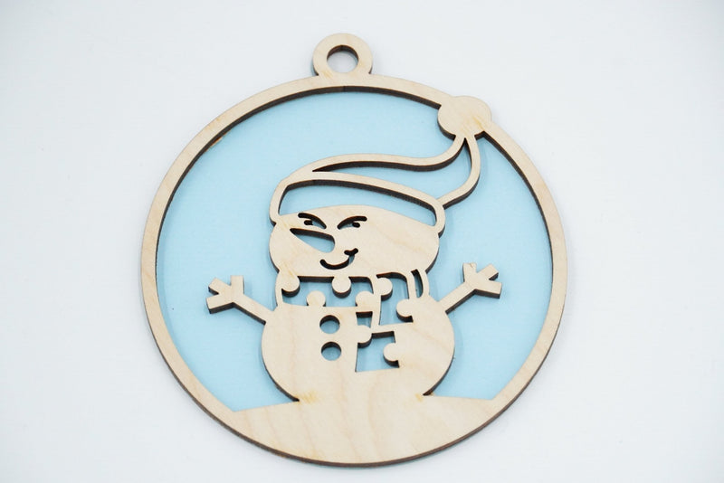 Christbaumschmuck "Schneemann Familie" - RJC - Circle