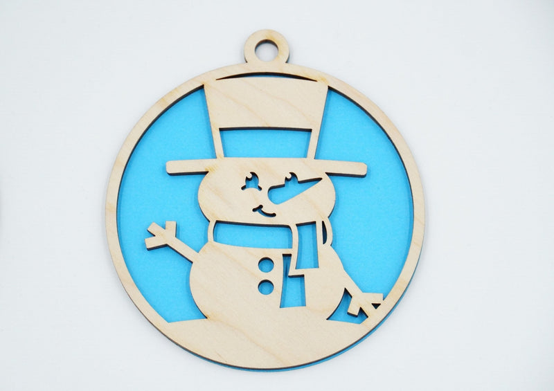 Christbaumschmuck "Schneemann Familie" - RJC - Circle