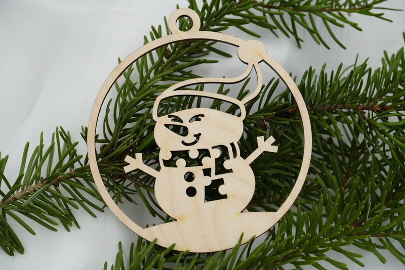 Christbaumschmuck "Schneemann Familie" - RJC - Circle