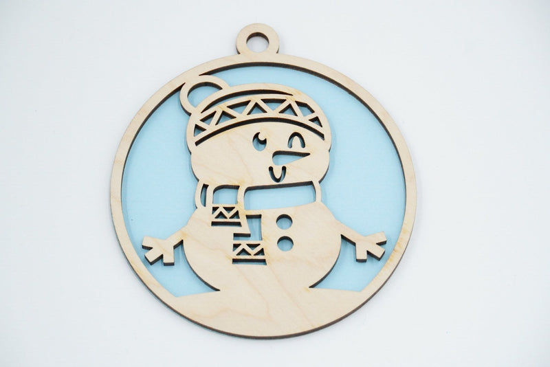 Christbaumschmuck "Schneemann Familie" - RJC - Circle