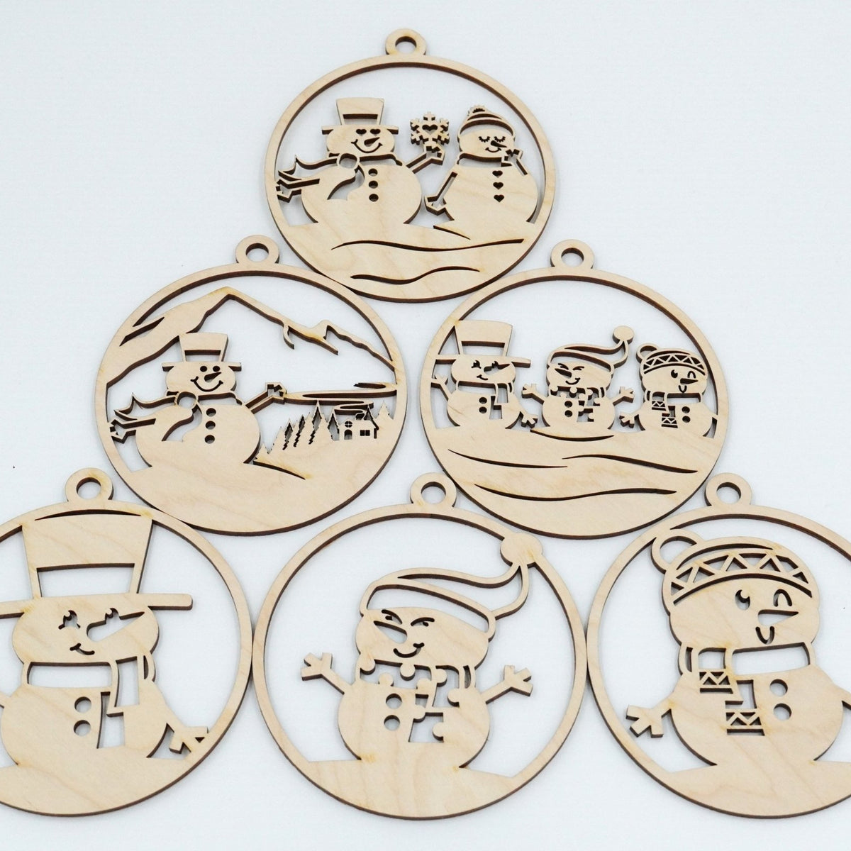 Christbaumschmuck "Schneemann Familie" - RJC - Circle