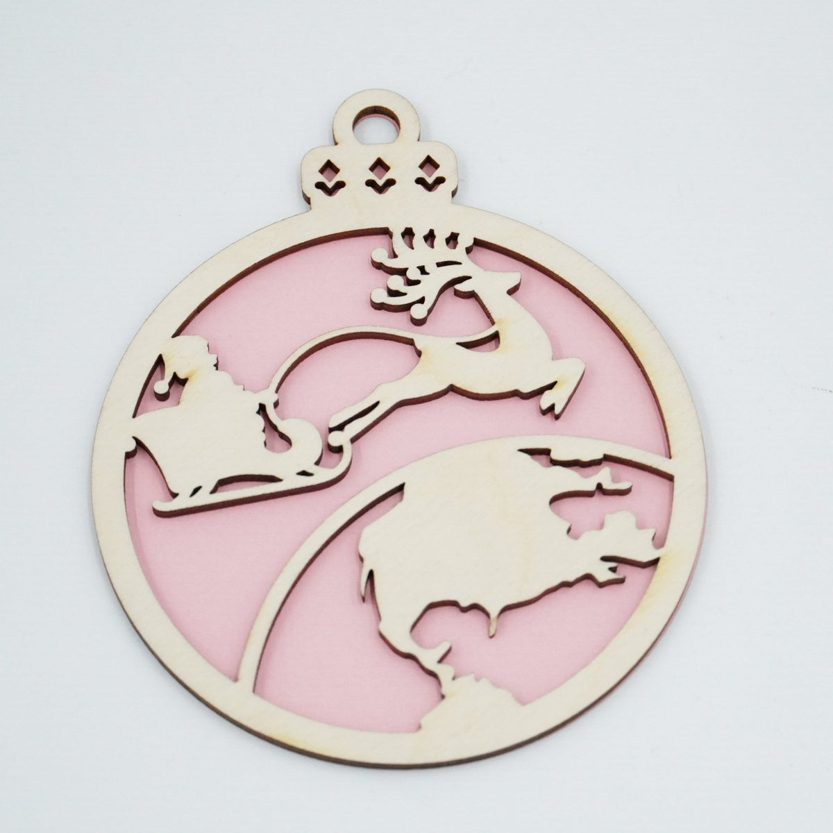 Christbaumschmuck "Weihnachtsmann on Tour" - RJC - Circle