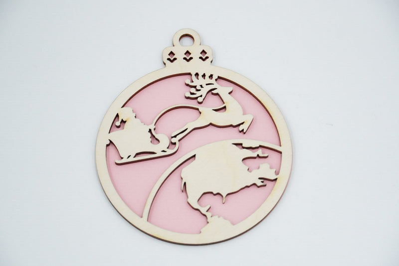 Christbaumschmuck "Weihnachtsmann on Tour" - RJC - Circle