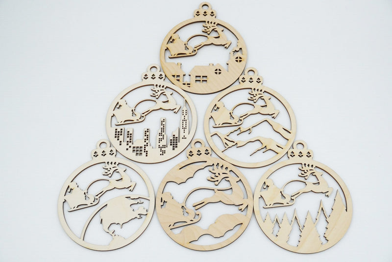 Christbaumschmuck "Weihnachtsmann on Tour" - RJC - Circle