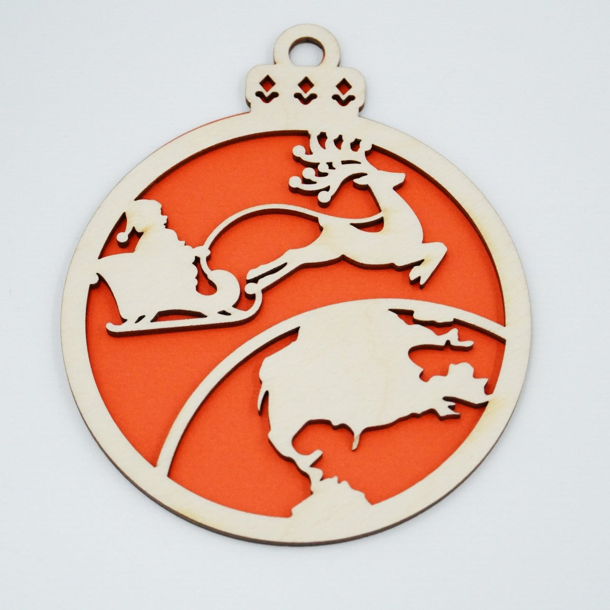Christbaumschmuck "Weihnachtsmann on Tour" - RJC - Circle