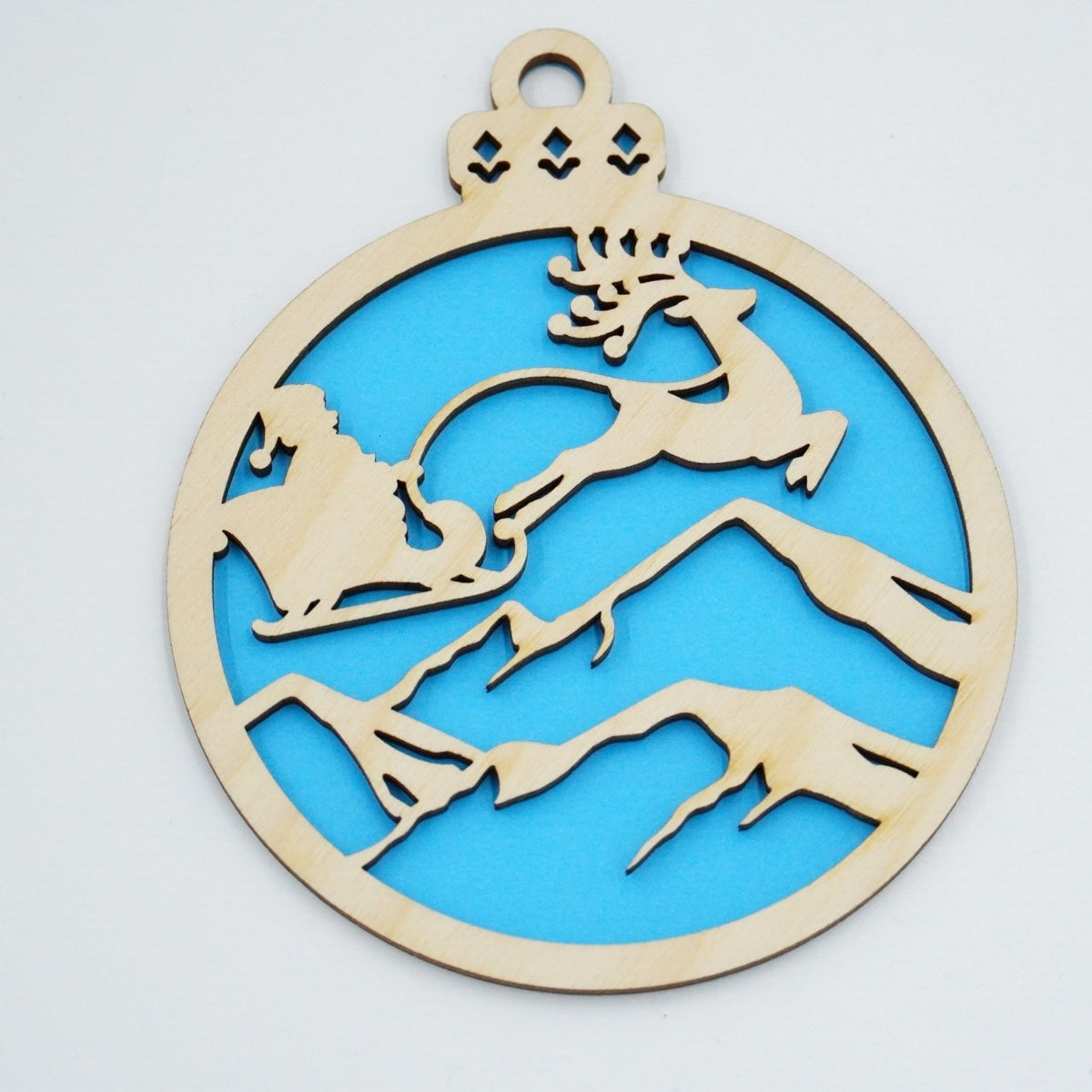 Christbaumschmuck "Weihnachtsmann on Tour" - RJC - Circle