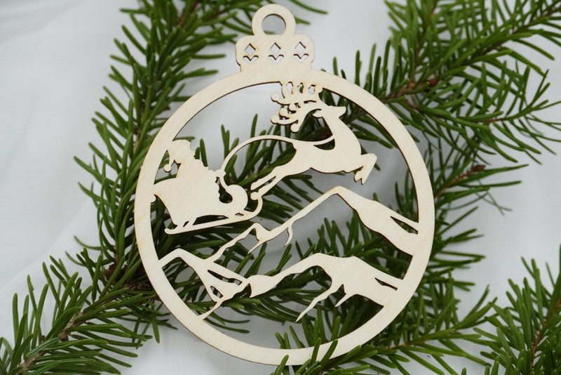 Christbaumschmuck "Weihnachtsmann on Tour" - RJC - Circle