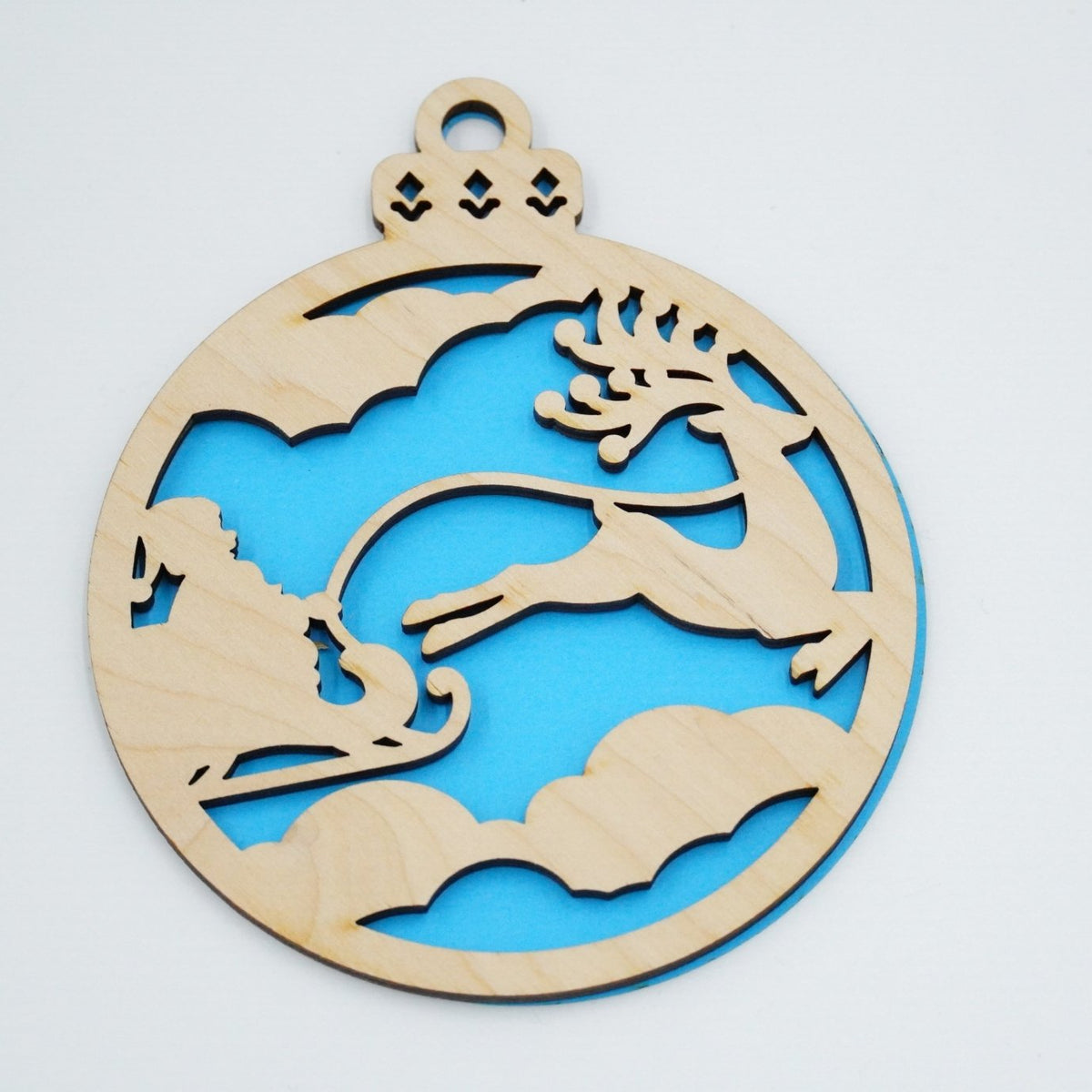 Christbaumschmuck "Weihnachtsmann on Tour" - RJC - Circle