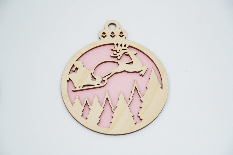 Christbaumschmuck "Weihnachtsmann on Tour" - RJC - Circle