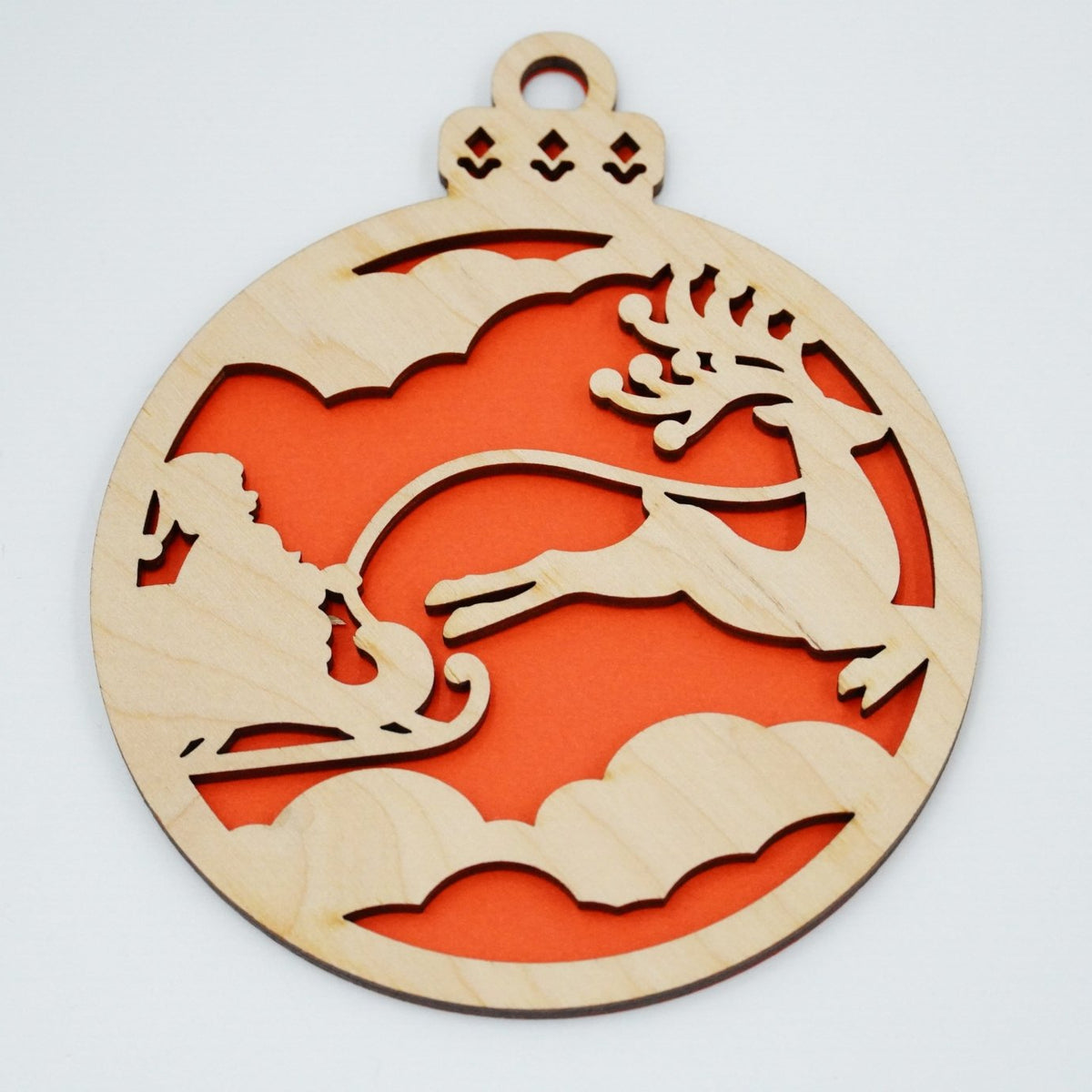 Christbaumschmuck "Weihnachtsmann on Tour" - RJC - Circle