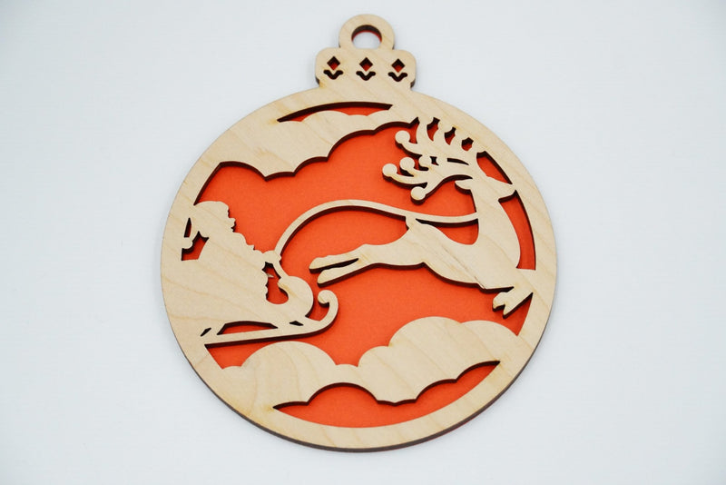 Christbaumschmuck "Weihnachtsmann on Tour" - RJC - Circle