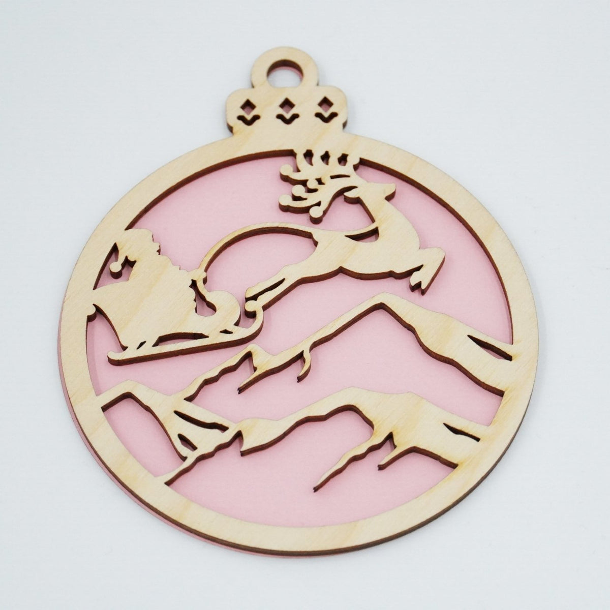 Christbaumschmuck "Weihnachtsmann on Tour" - RJC - Circle