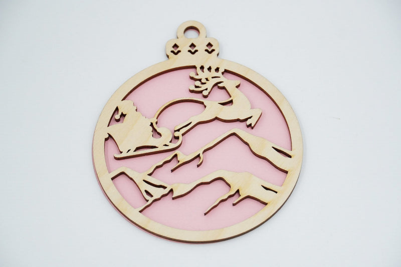 Christbaumschmuck "Weihnachtsmann on Tour" - RJC - Circle