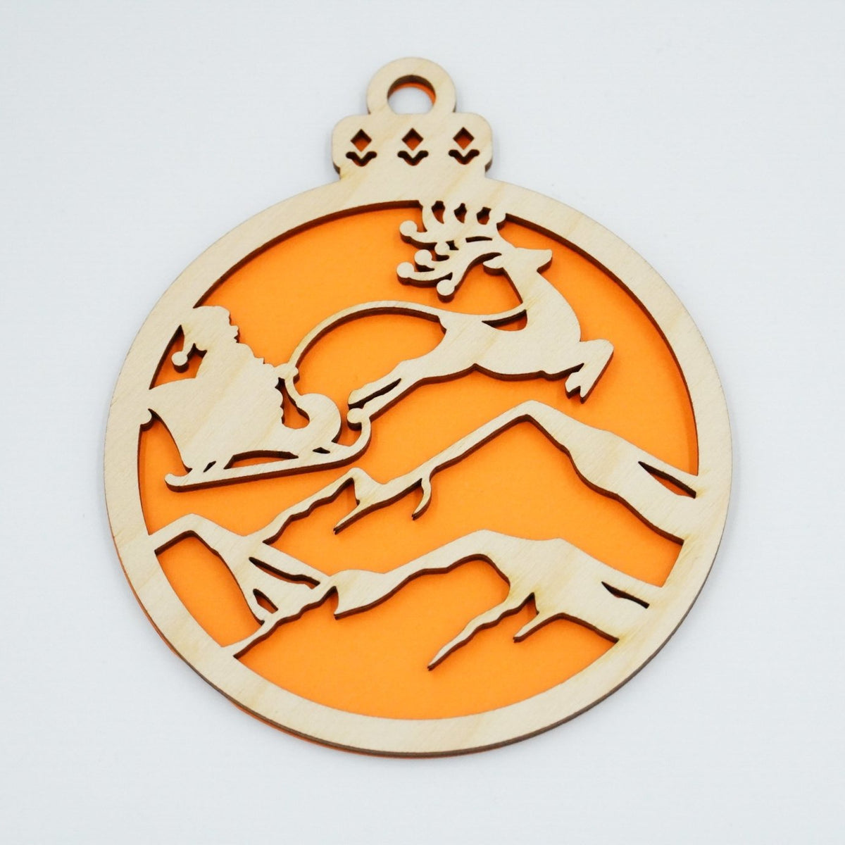 Christbaumschmuck "Weihnachtsmann on Tour" - RJC - Circle