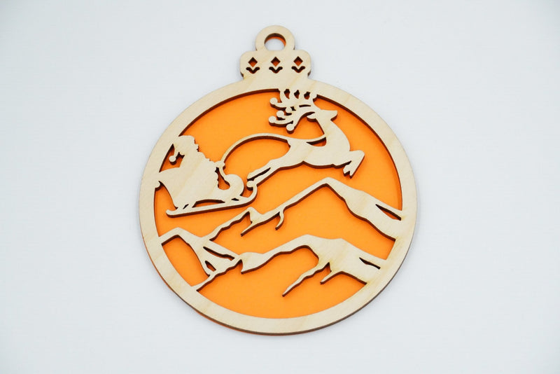 Christbaumschmuck "Weihnachtsmann on Tour" - RJC - Circle