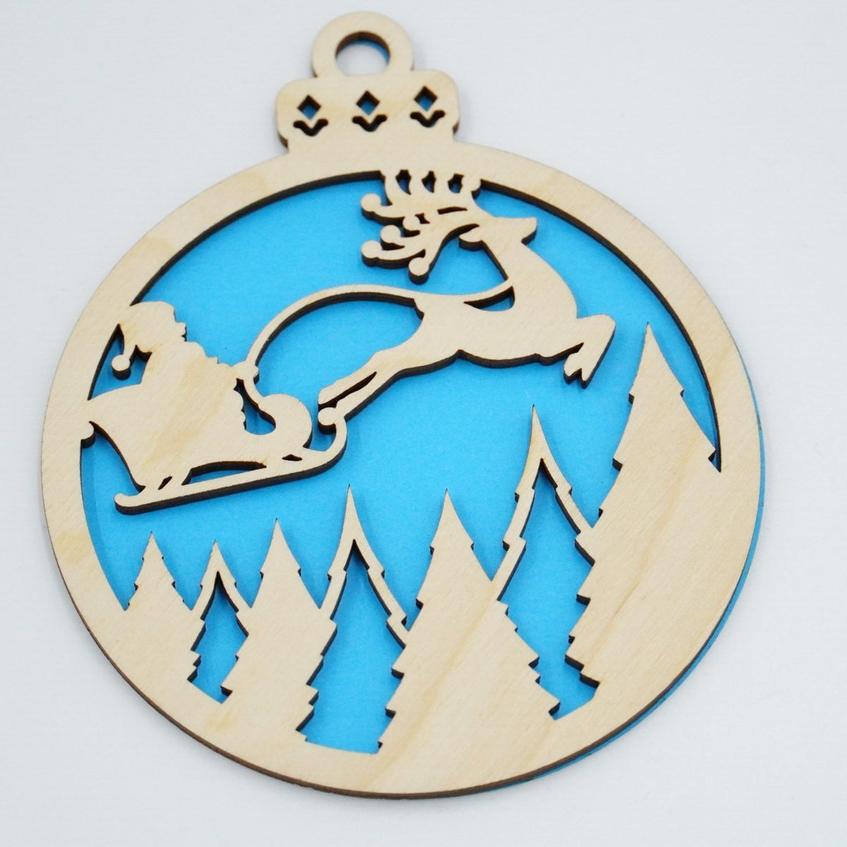 Christbaumschmuck "Weihnachtsmann on Tour" - RJC - Circle