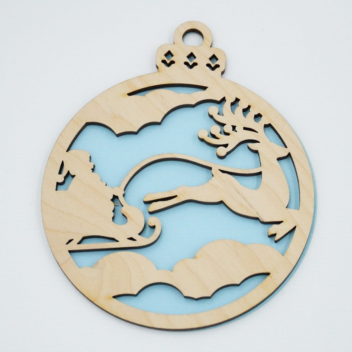 Christbaumschmuck "Weihnachtsmann on Tour" - RJC - Circle