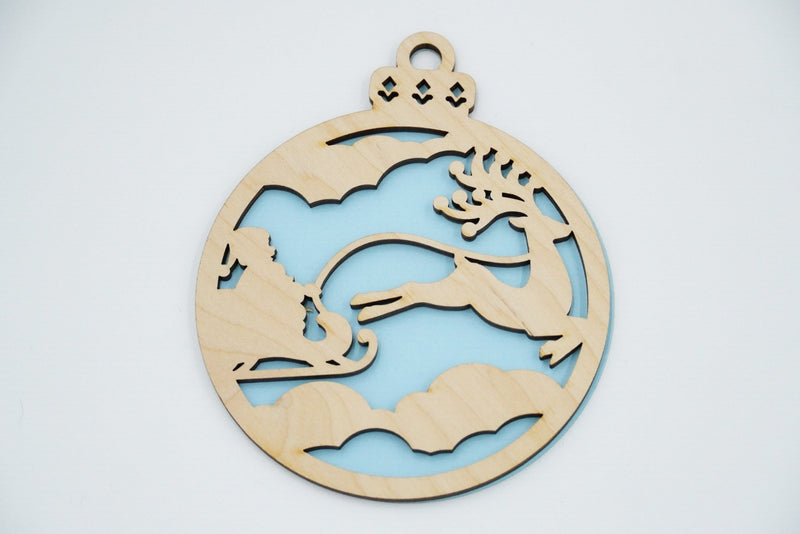 Christbaumschmuck "Weihnachtsmann on Tour" - RJC - Circle