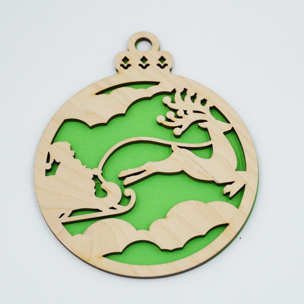 Christbaumschmuck "Weihnachtsmann on Tour" - RJC - Circle
