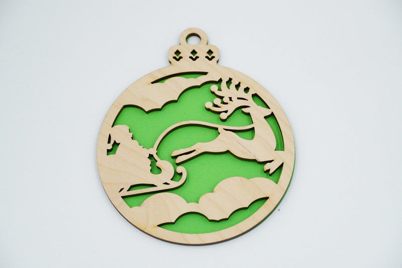 Christbaumschmuck "Weihnachtsmann on Tour" - RJC - Circle