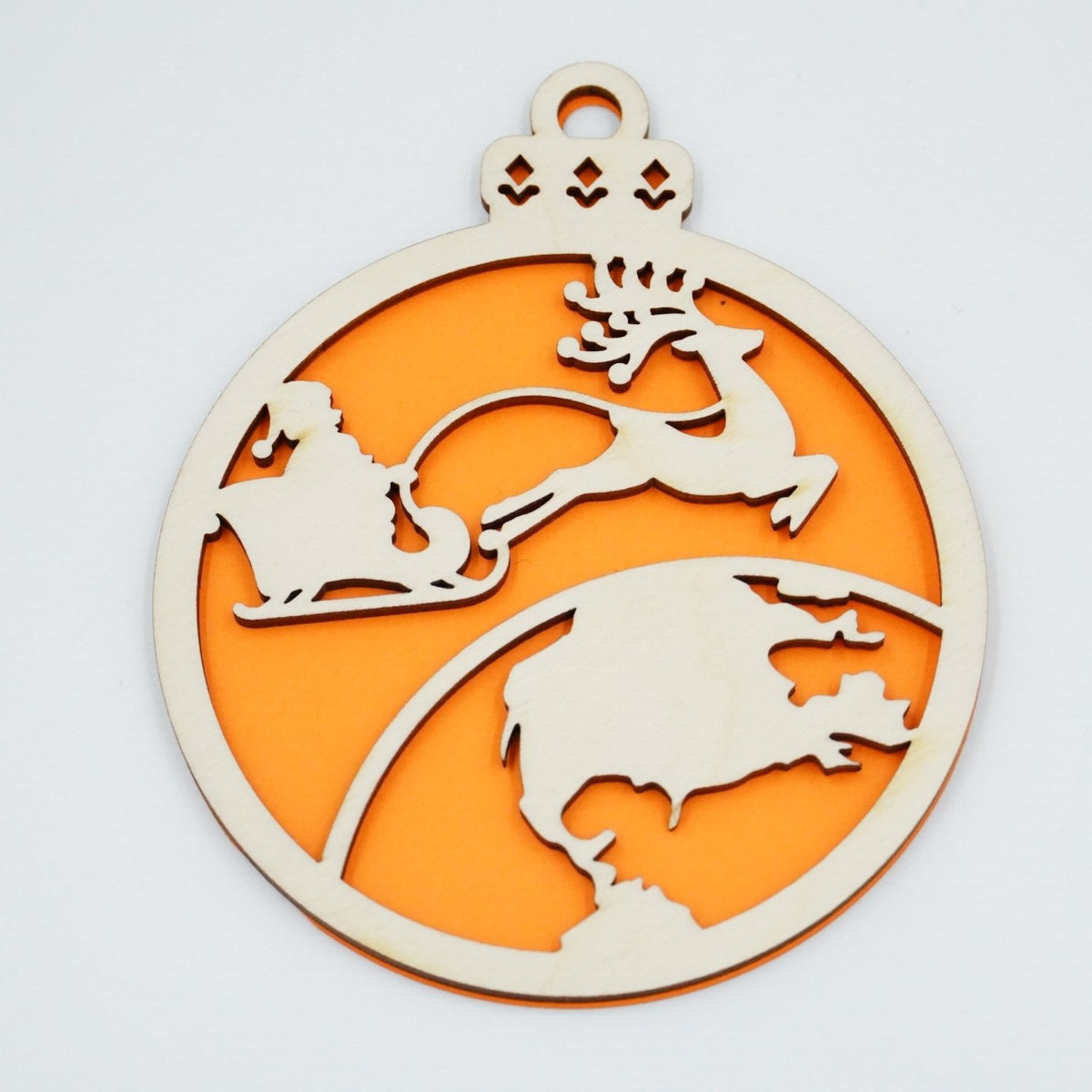 Christbaumschmuck "Weihnachtsmann on Tour" - RJC - Circle
