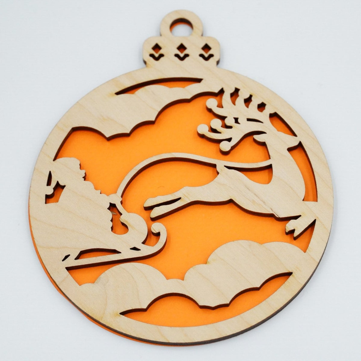 Christbaumschmuck "Weihnachtsmann on Tour" - RJC - Circle