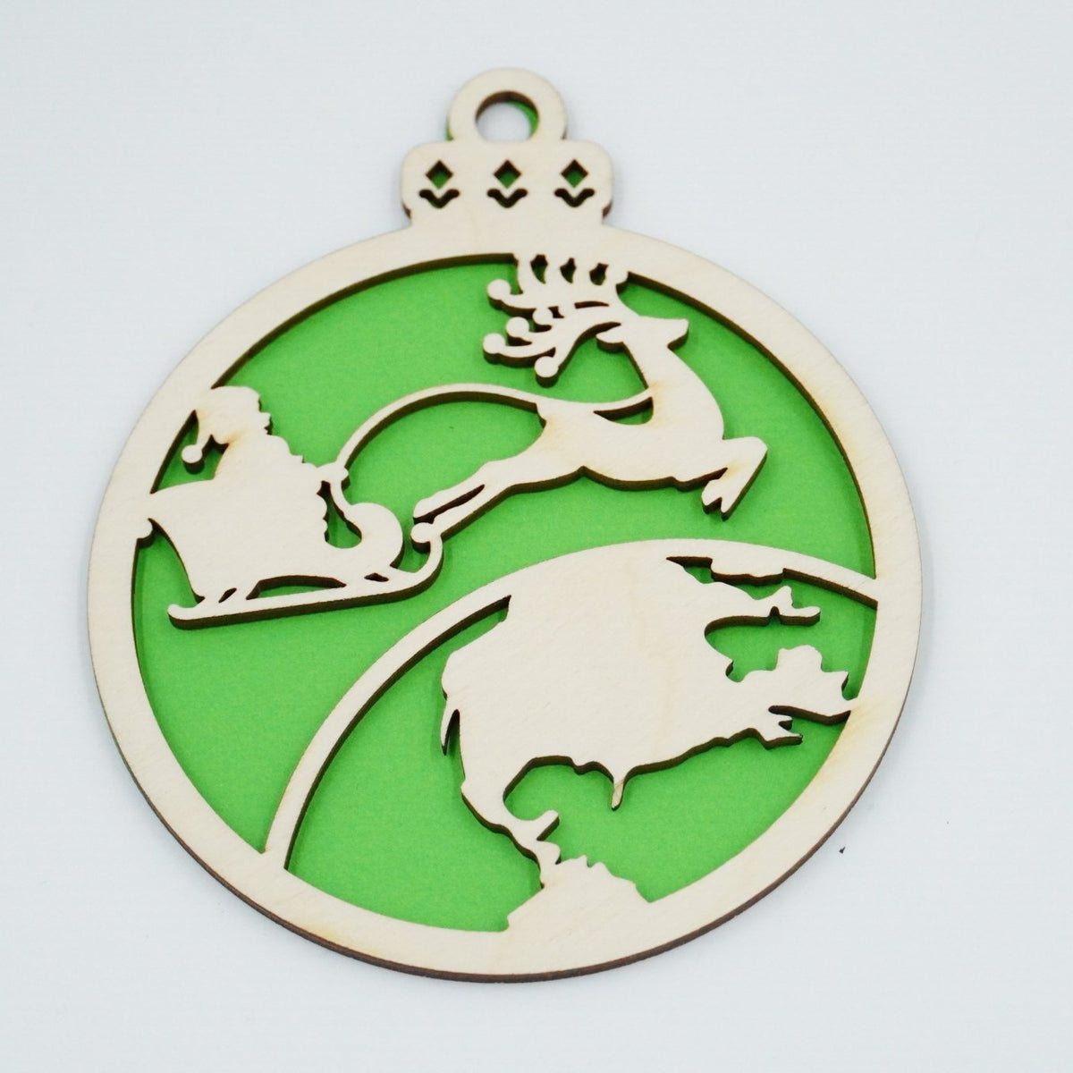 Christbaumschmuck "Weihnachtsmann on Tour" - RJC - Circle
