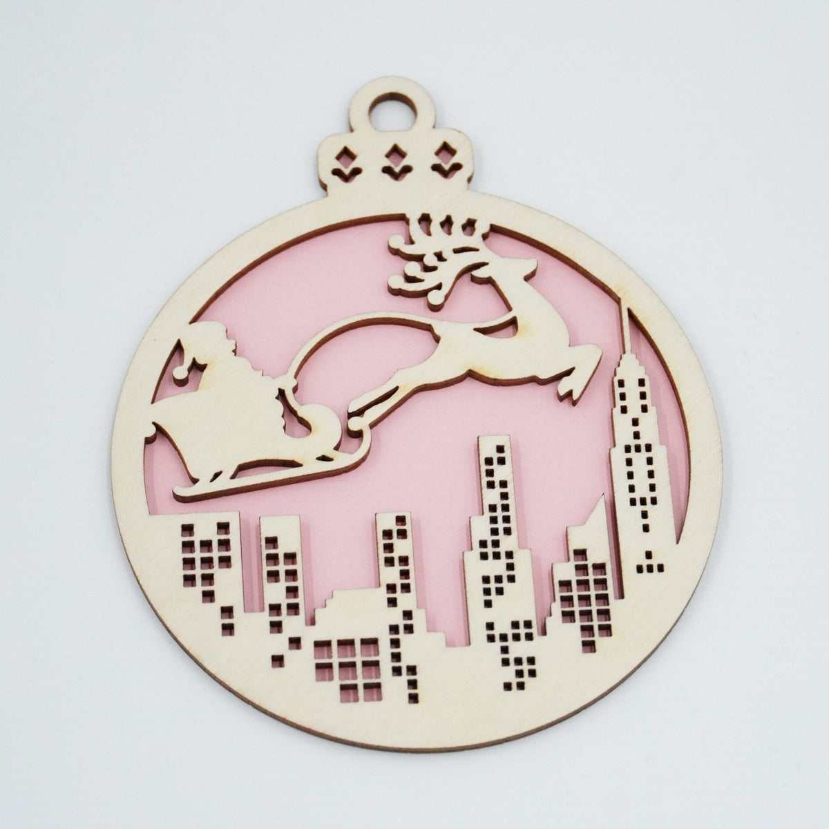 Christbaumschmuck "Weihnachtsmann on Tour" - RJC - Circle