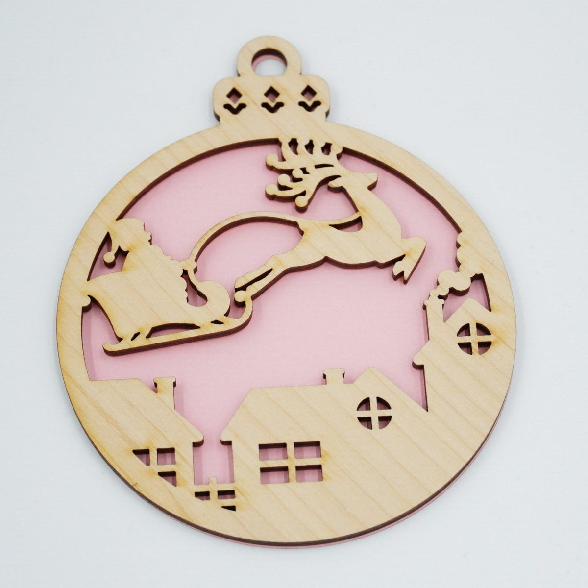 Christbaumschmuck "Weihnachtsmann on Tour" - RJC - Circle