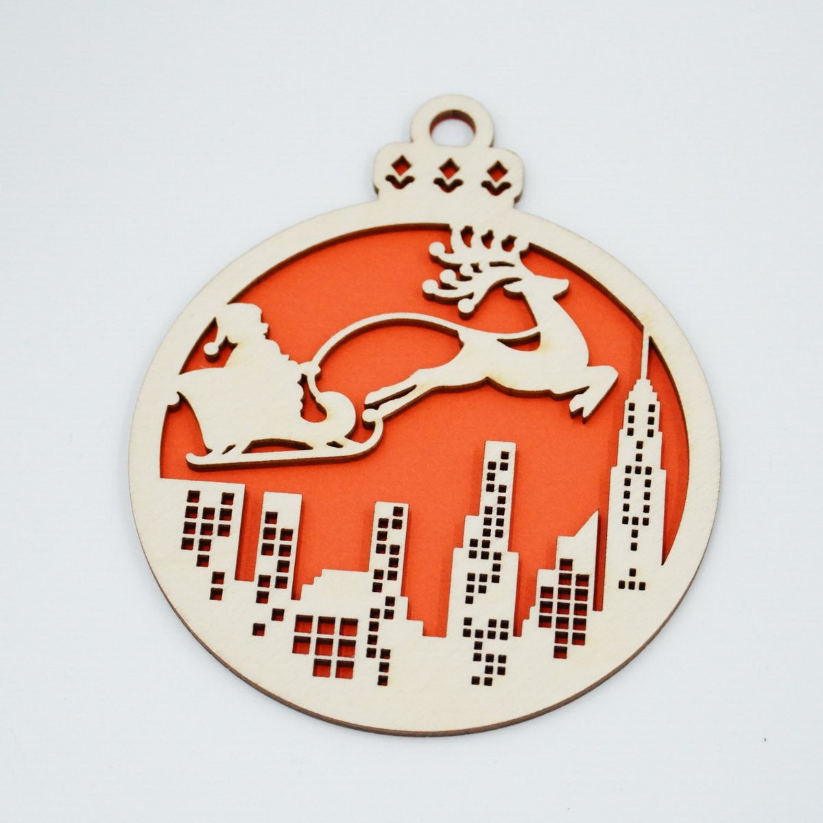 Christbaumschmuck "Weihnachtsmann on Tour" - RJC - Circle