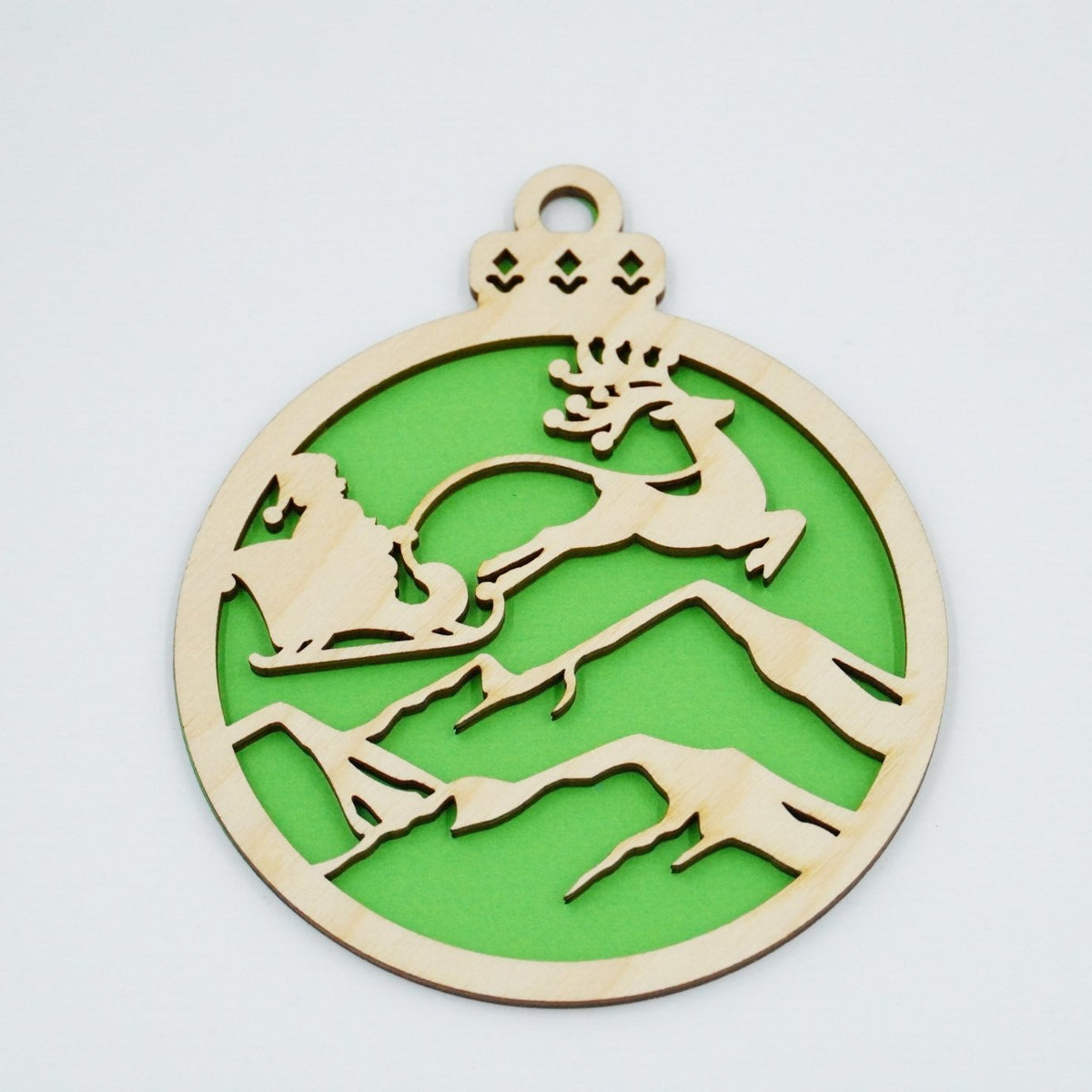 Christbaumschmuck "Weihnachtsmann on Tour" - RJC - Circle