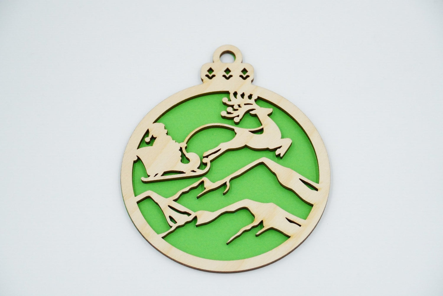 Christbaumschmuck "Weihnachtsmann on Tour" - RJC - Circle
