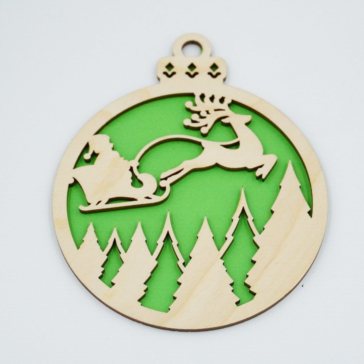 Christbaumschmuck "Weihnachtsmann on Tour" - RJC - Circle