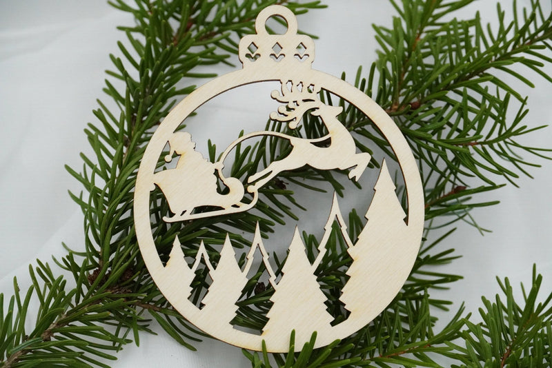 Christbaumschmuck "Weihnachtsmann on Tour" - RJC - Circle