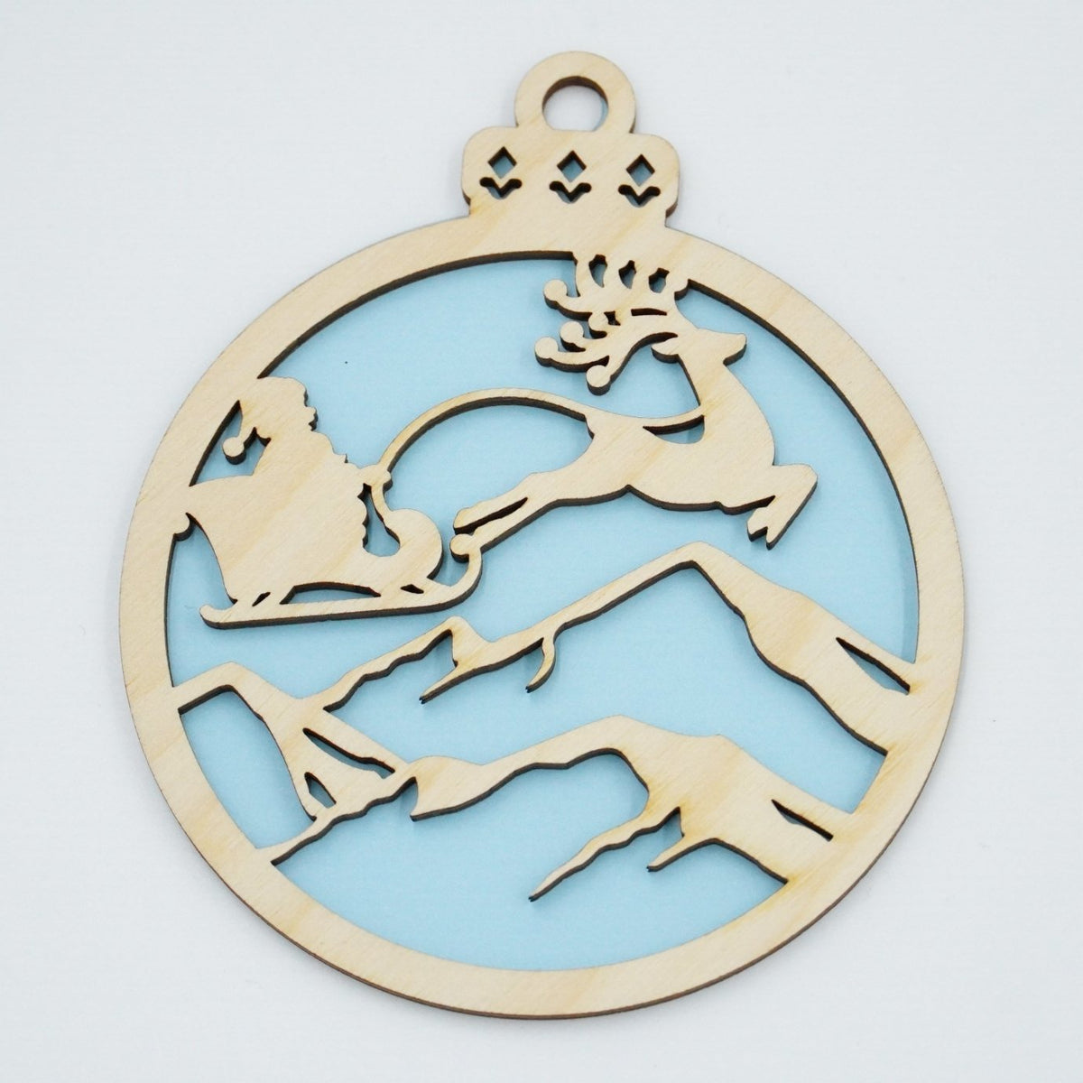 Christbaumschmuck "Weihnachtsmann on Tour" - RJC - Circle