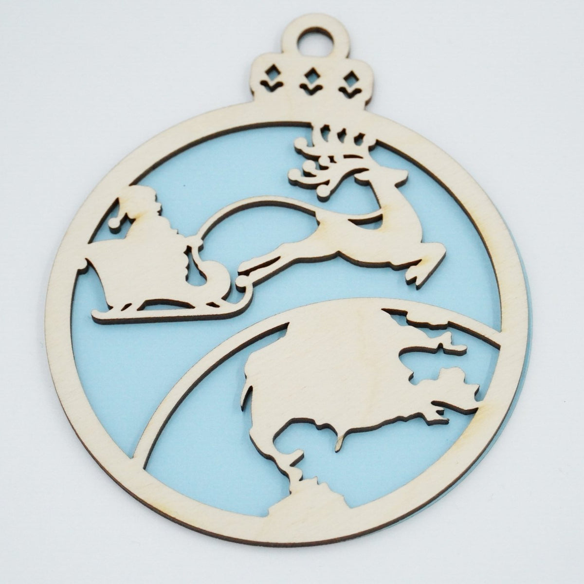 Christbaumschmuck "Weihnachtsmann on Tour" - RJC - Circle