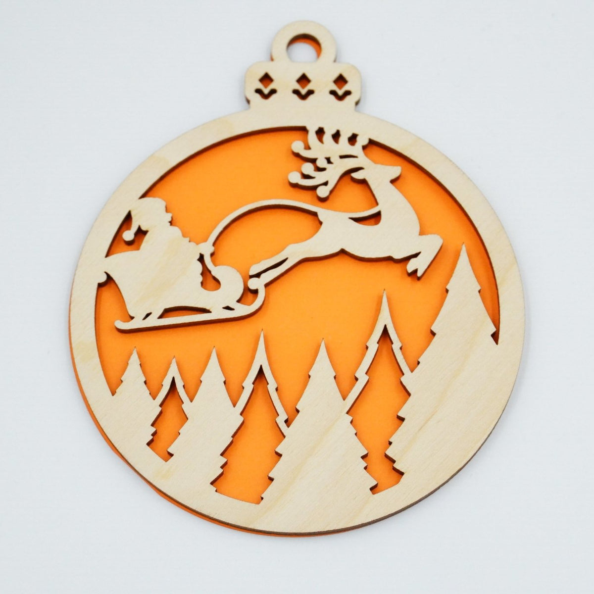 Christbaumschmuck "Weihnachtsmann on Tour" - RJC - Circle