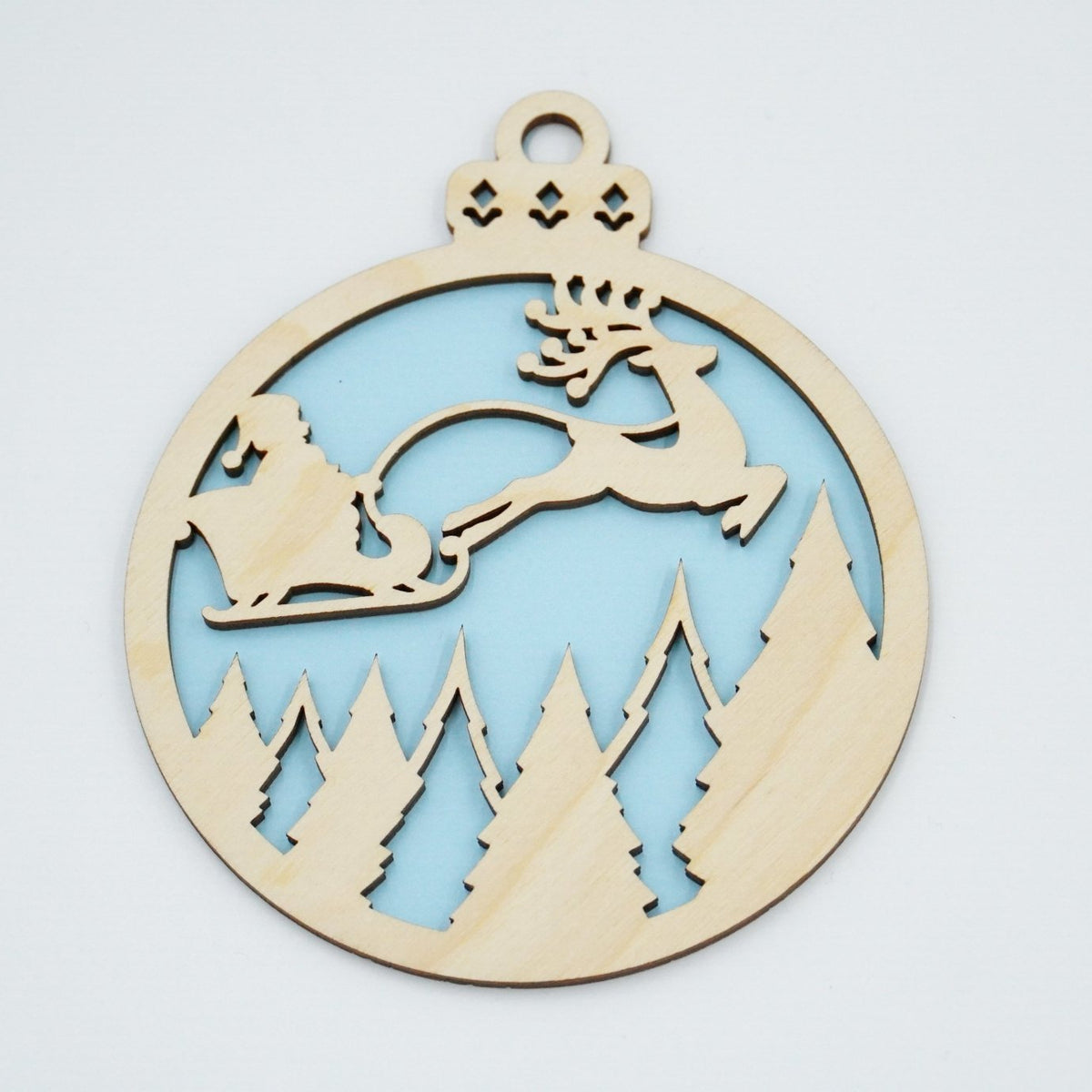 Christbaumschmuck "Weihnachtsmann on Tour" - RJC - Circle