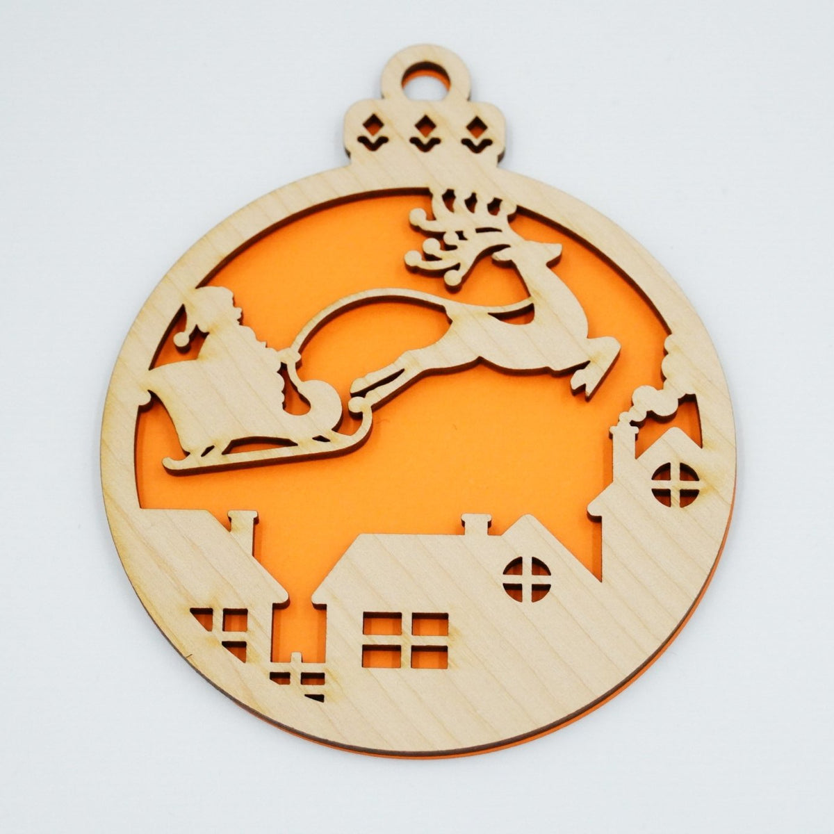 Christbaumschmuck "Weihnachtsmann on Tour" - RJC - Circle
