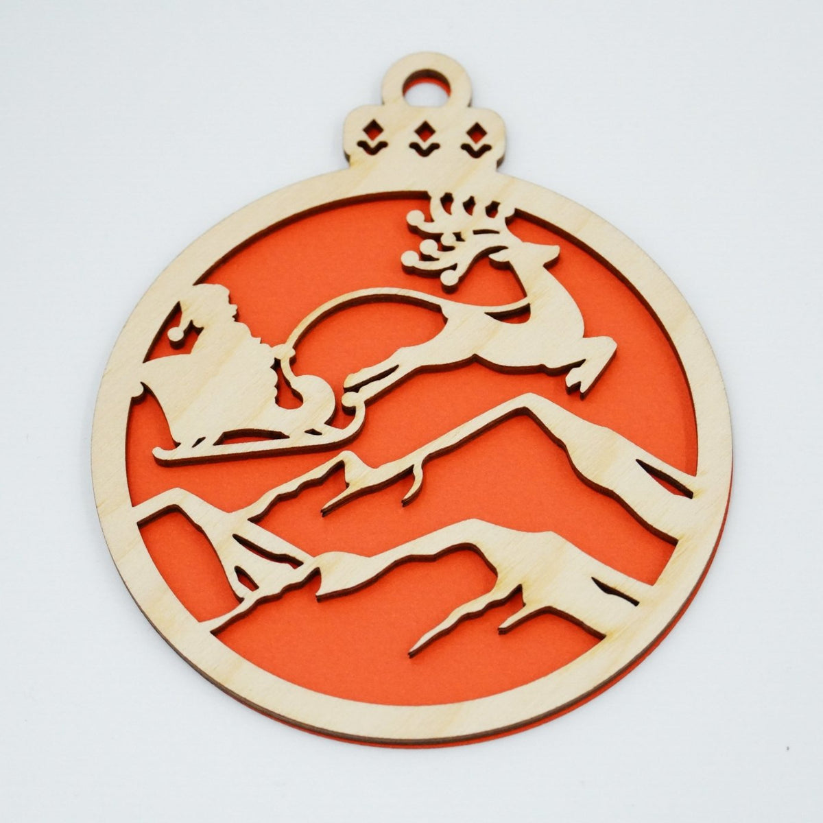 Christbaumschmuck "Weihnachtsmann on Tour" - RJC - Circle