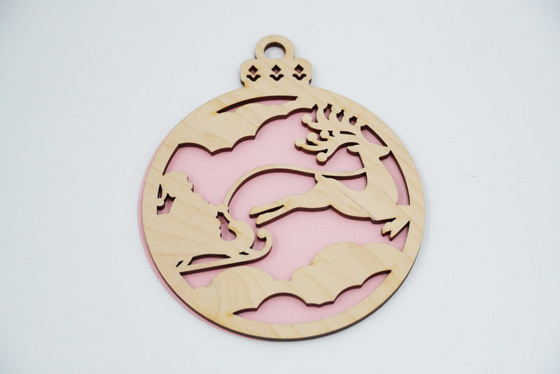 Christbaumschmuck "Weihnachtsmann on Tour" - RJC - Circle