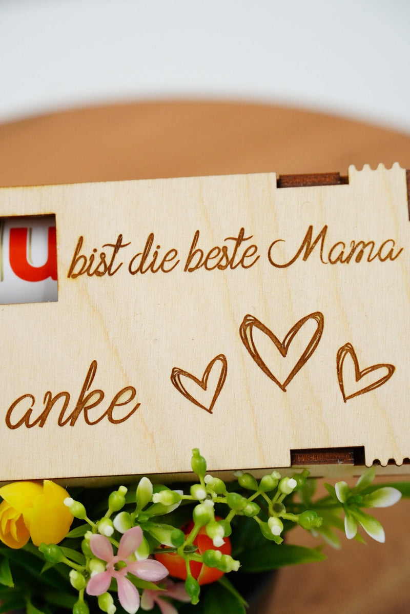 DU - Schokoriegelbox doppelt - personalisierbar Valentin - RJC - Circle