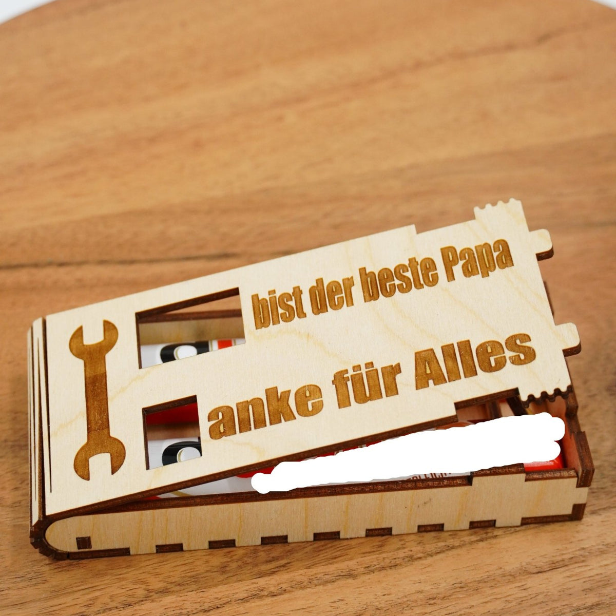 DU - Schokoriegelbox doppelt - personalisierbar Valentin - RJC - Circle