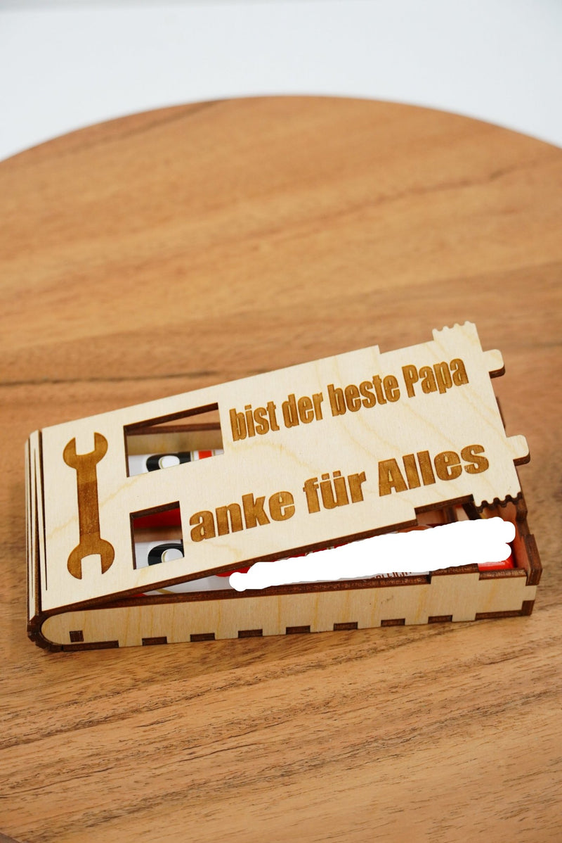 DU - Schokoriegelbox doppelt - personalisierbar Valentin - RJC - Circle