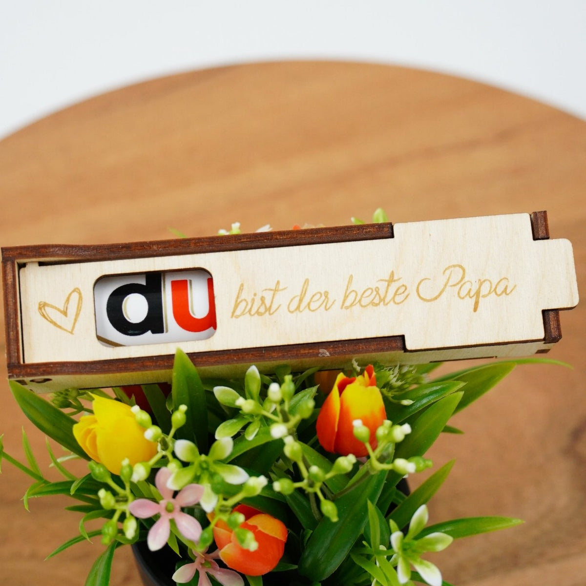 DU - Schokoriegelbox einfach - personalisierbar Valentin - RJC - Circle