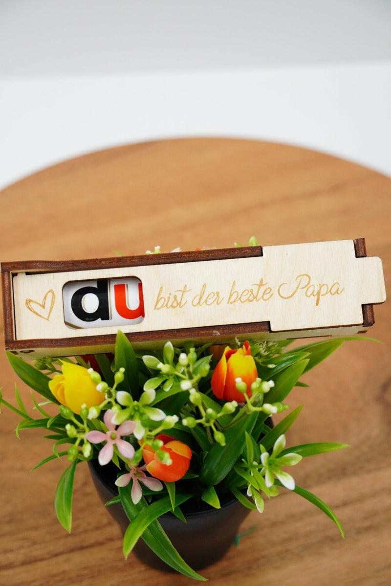 DU - Schokoriegelbox einfach - personalisierbar Valentin - RJC - Circle