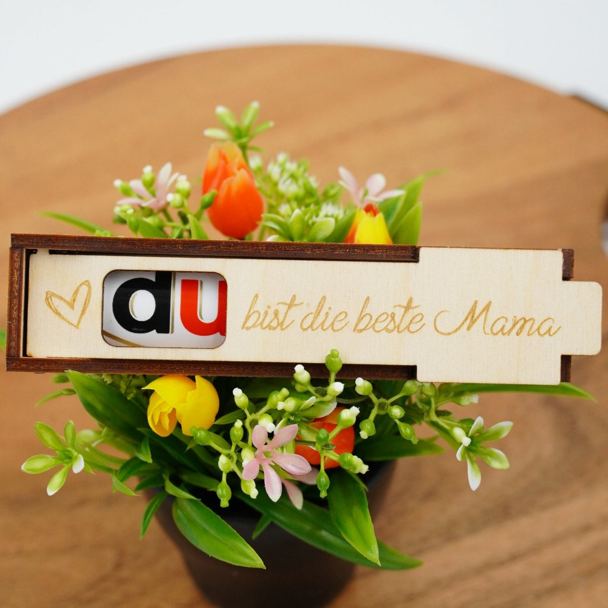 DU - Schokoriegelbox einfach - personalisierbar Valentin - RJC - Circle