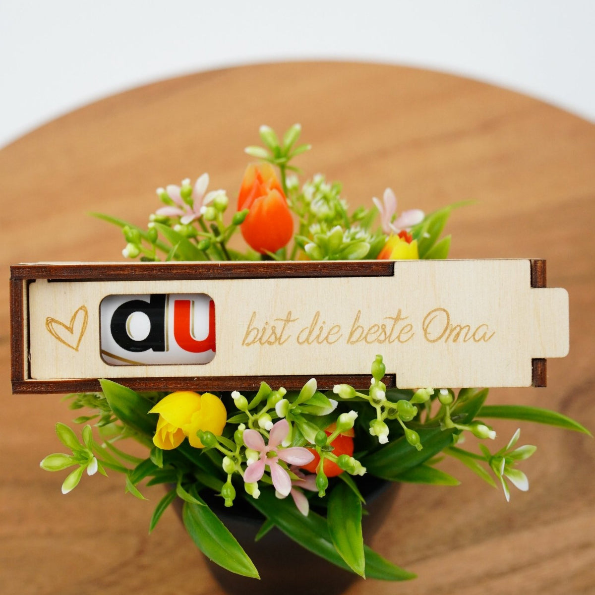 DU - Schokoriegelbox einfach - personalisierbar Valentin - RJC - Circle